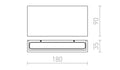 TORINO ULKOTILAN VALAISIN LED 2x5W 550 lm Ra 80 - Nordic Lumen