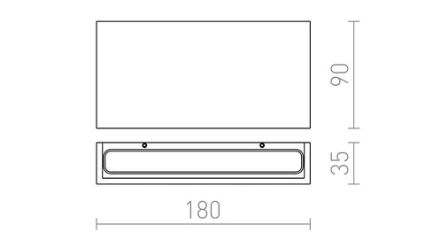 TORINO ULKOTILAN VALAISIN LED 2x5W 550 lm Ra 80 - Nordic Lumen