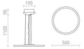 MONETA, himmennettävä riippuvalaisin, valkoinen 230V LED 36W, 3000K - Nordic Lumen