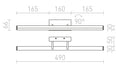 SWAY Kylpyhuonevalaisin Kromi 230V LED 12W IP44 - Nordic Lumen