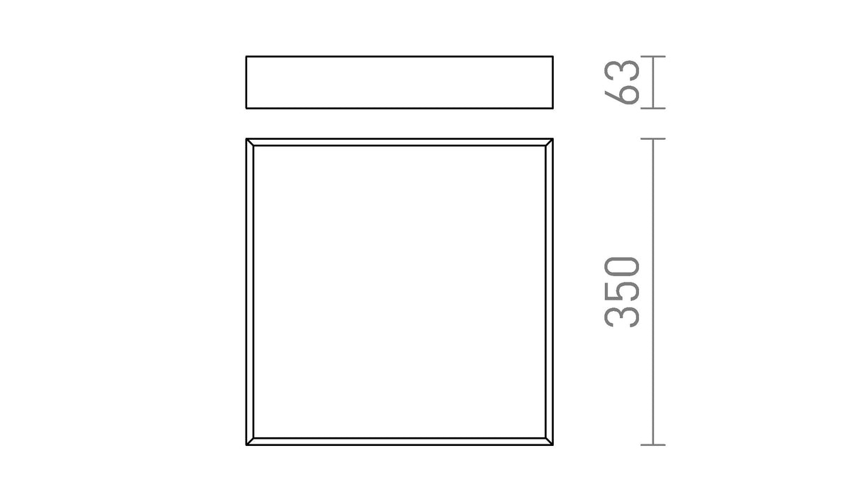 Rendl MERANO LED 35 LED-taklampa – måttskiss