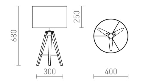 LED E27 pöytävalaisin