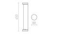 SONET 450 LED-pollari - Nordic Lumen
