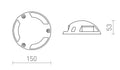TOPTOP S III ULKOTILAN VALAISIN LED 3x1W 210 lm Ra 80 - Nordic Lumen