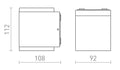 TIRAS ULKOTILAN VALAISIN LED 2x6W 371 lm Ra 80 - Nordic Lumen