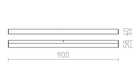 LEVIA 90 seinävalaisin alumiini/kromi 230V LED 18W IP44 - Nordic Lumen