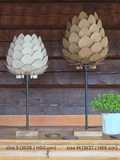 Nordland Design Anders -pöytävalaisin, koko M, tummantammen sävy – tuotegallerian kuva 3