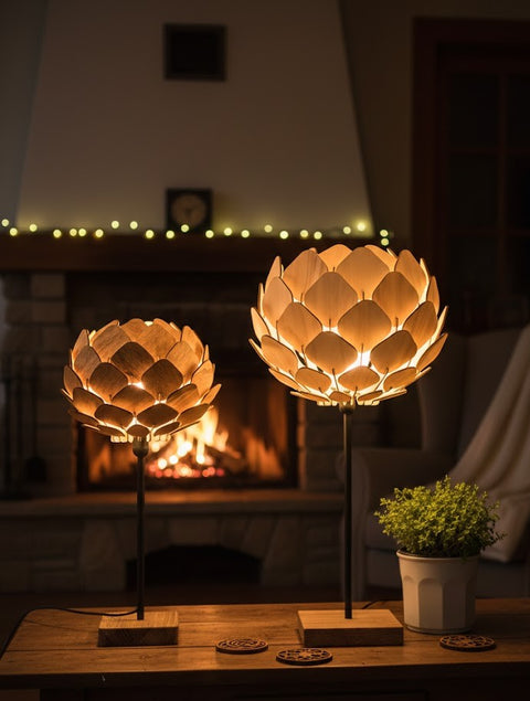 Nordland Design Isabella -pöytävalaisin, koko S, luonnonvärinen – tuotegallerian kuva 2
