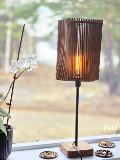 Nordland Design Paul bordslampa, mörk ekton – produktbild 2