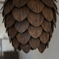 Nordland Design Anders fönsterlampa, storlek S, mörk ekton – tillverkarens modellbild
