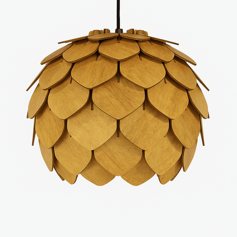 Nordland Design Isabella Mini fönsterlampa, storlek M, guldbrun – tillverkarens modellbild