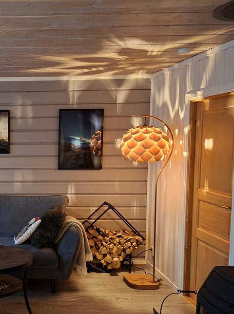 Nordland Design Isabella -lattiavalaisin, luonnonvärinen – tuotegallerian kuva 3